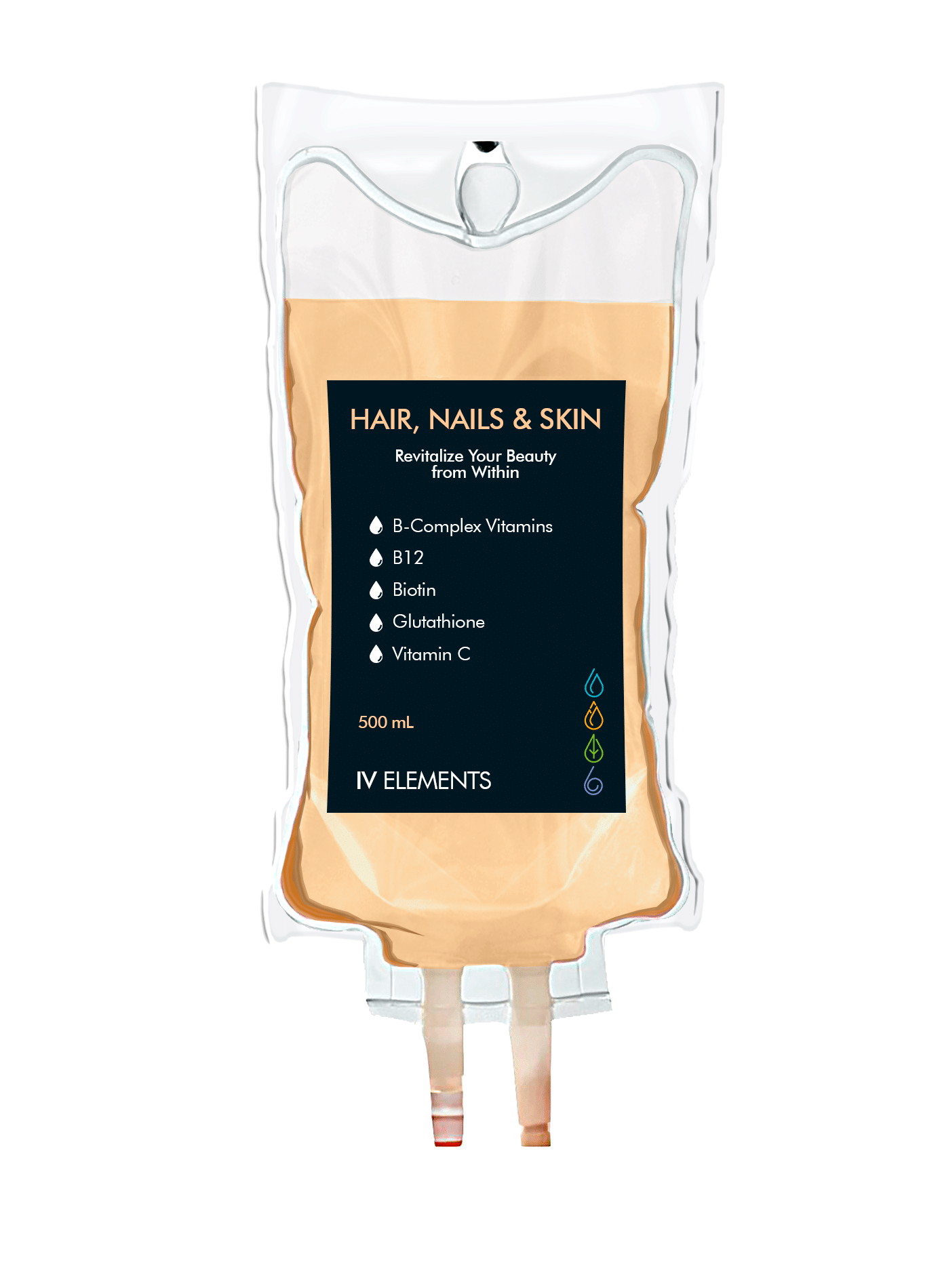 Hair, Nails & Skin IV drip bag from IV Elements: Revitalize your beauty from within