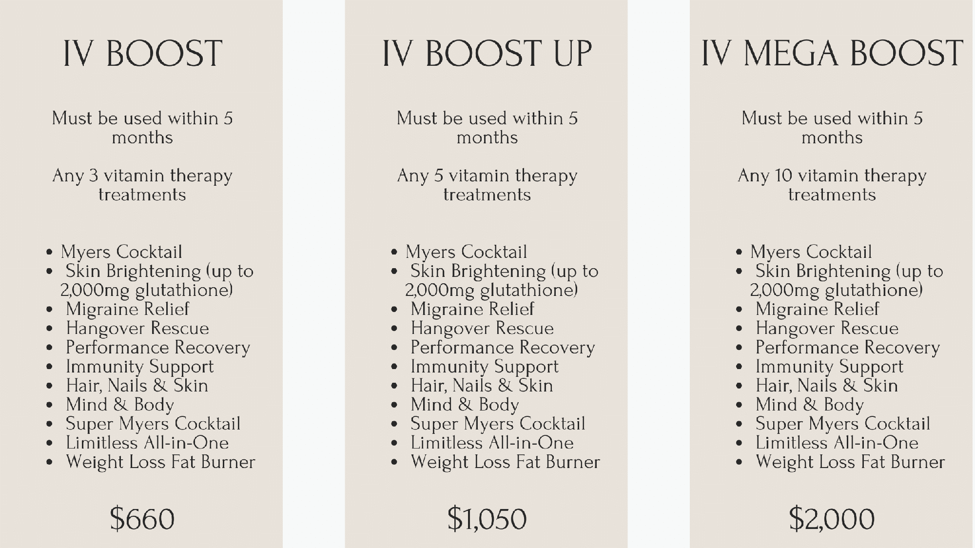 Iv Drip Lounge Packages At Our New Jersey Lounges