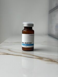 NAD vial on counter