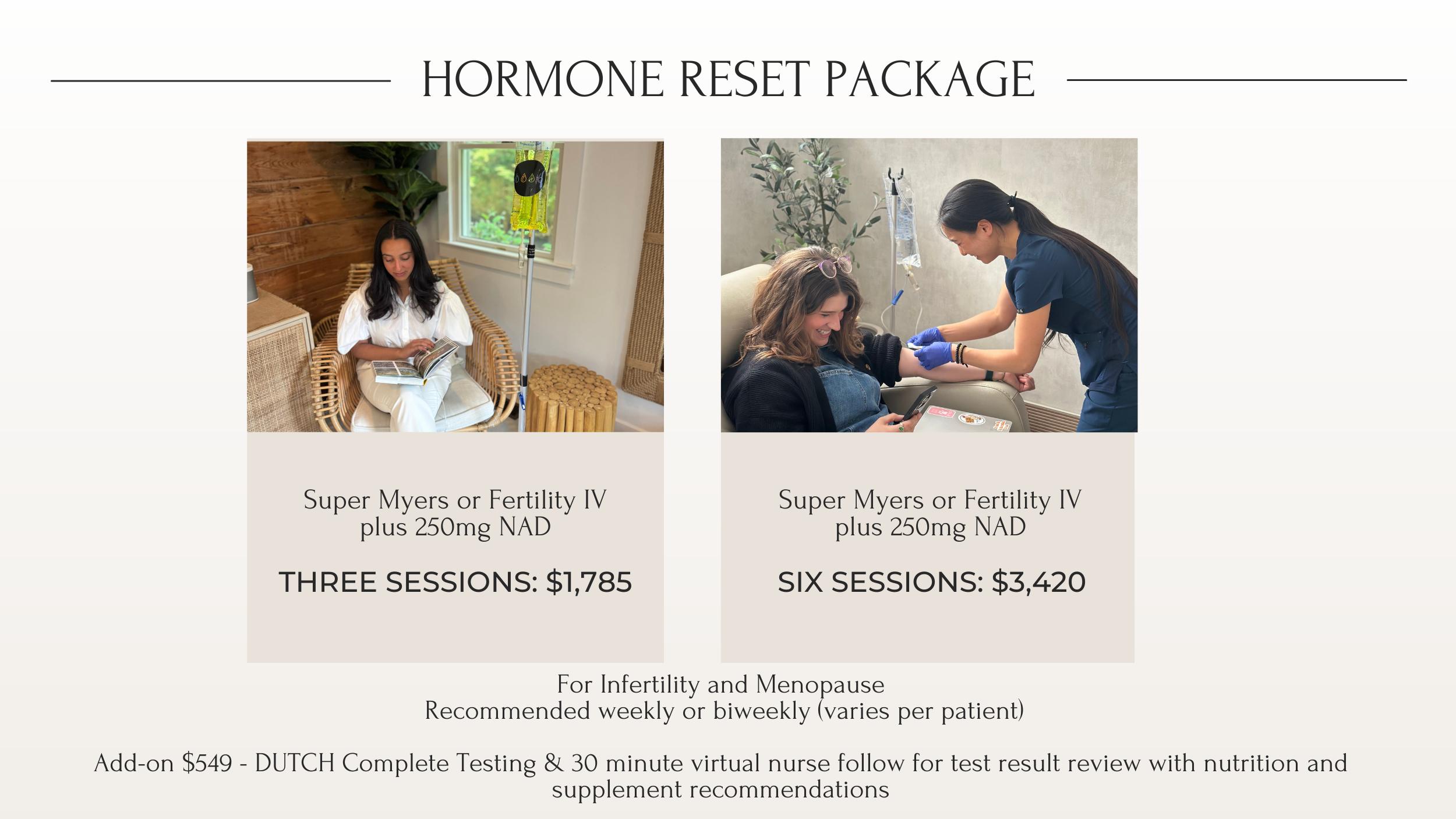 Chelation therapy pricing tiers from IV Elements