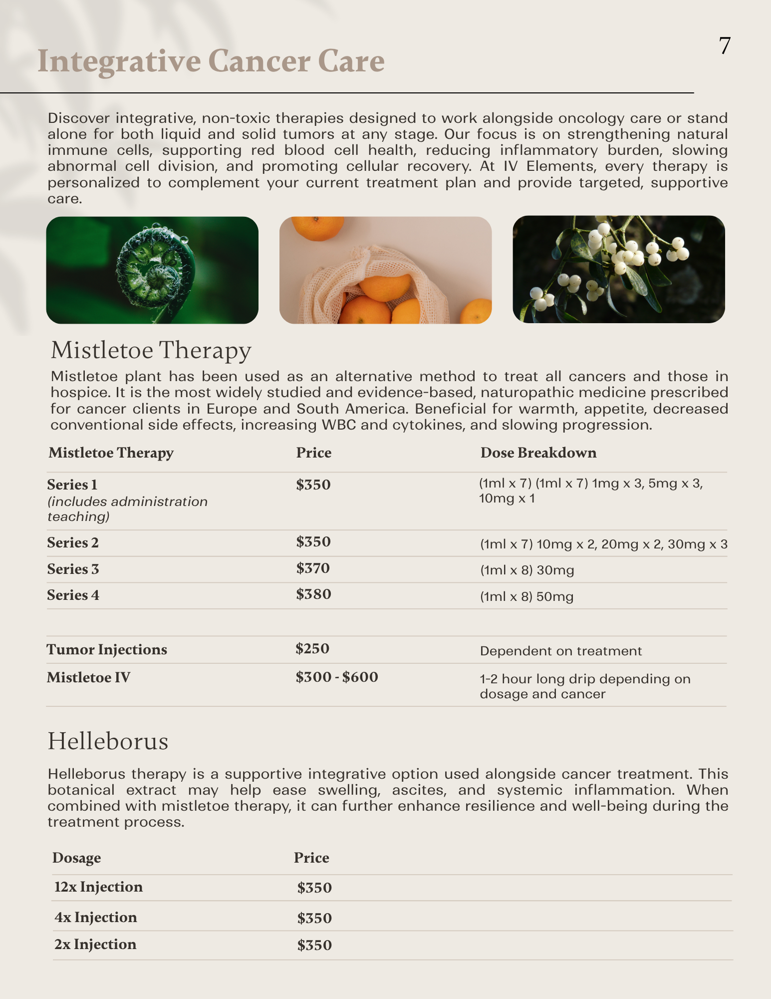 Discover integrative, non-toxic therapies designed to work alongside oncology care or stand alone for both liquid and solid tumors at any stage. 